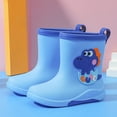 thumbnail image 2 of YUIVH Kids Rain Boots For Boys Girls Waterproof Kids Shoes Short Rain Boot For Child Rubber Rainboot Non- On Garden Mid Tube Boot Cute Fashion Rainboots, 2 of 4