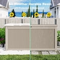 thumbnail image 7 of EasyUp 260 Gallon Resin Deck Box, Lockable Patio Outdoor Storage Box for Furniture, Garden Tools and Tools Storage, Waterproof Outside Storage Boxes, 7 of 7