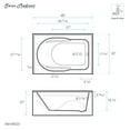 thumbnail image 6 of Ivy 48'' x 32" Bathtub with Apron Right Hand Drain in White, 6 of 6
