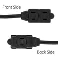 thumbnail image 4 of GE 3 Outlet Extension Cord, 6 ft Cord, Polarized Outlets, Black, 45148, 4 of 6