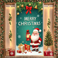 thumbnail image 4 of Colorful Design Christmas Banner Festive Winter Holiday Santa Claus for Home Decoration Kids Party Celebration, 4 of 9