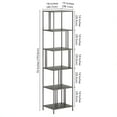 thumbnail image 6 of Evelyn&Zoe Industrial 18" Wide Bookcase, 6 of 7