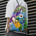 thumbnail image 5 of Adventure Time Drawstring Backpacks Gym Athlete Bag Draw String Bags for Sports, Travel, Swimming, Beach, 5 of 8