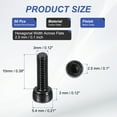thumbnail image 2 of Uxcell Hex Socket Head Cap Screws Bolts, Carbon Steel Socket Drive Screws, Black Oxide Full Threads M3 x 10 mm 100, 2 of 7
