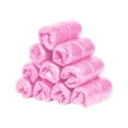 thumbnail image 2 of Eliaeconx 100pcs Outdoor Disposable Plastic Shoe Covers Carpet Cleaning Overshoes (Pink), 2 of 7