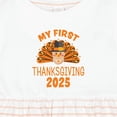 thumbnail image 4 of Inktastic Cute Turkey My First Thanksgiving 2025 Girls Baby Dress, 4 of 5