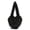 Black, variant on Women's Heart Shape Crossbody Purse Solid Color Heart-Shaped Tassel Handbag Soft Fuzzy Plush Top Handle Bag Fashion Casual Faux Fur Shoulder Tote Bag For Party Daily Travel