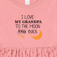 thumbnail image 4 of Inktastic I Love My Grandpa to the Moon and Back Girls Baby Dress, 4 of 5