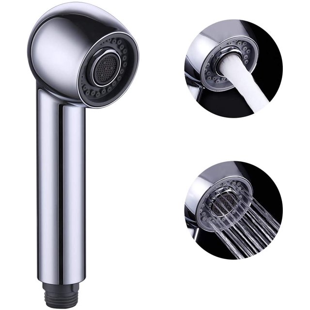 Yao Kitchen Faucet Sprayer Replacement Kitchen Faucet Sprayer 2 Spray Types Kitchen Faucet Head Replacement for Chrome Mixer Tap