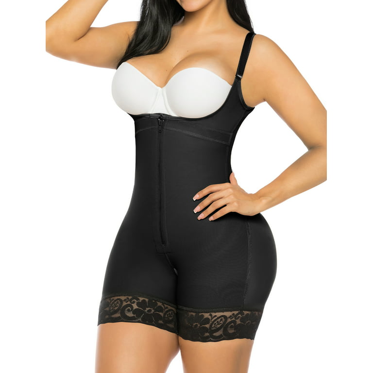 YIANNA Fajas Colombianas Shapewear for Women Postparto Postpartum Body  Shaper Tummy Control Bodysuit Black 2X-Large 