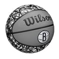 thumbnail image 2 of Baloncesto WILSON del equipo de la NBA Graffiti Brooklyn Nets, talla 7, 2 of 7
