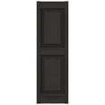 thumbnail image 4 of Ekena Millwork 14 3/4"W x 31"H Mid-America Vinyl, Standard Size Williamsburg Double Panel Shutters, w/Installation Shutter-Lok's & Matching Screws (Per Pair), 010 - Musket Brown, 4 of 14