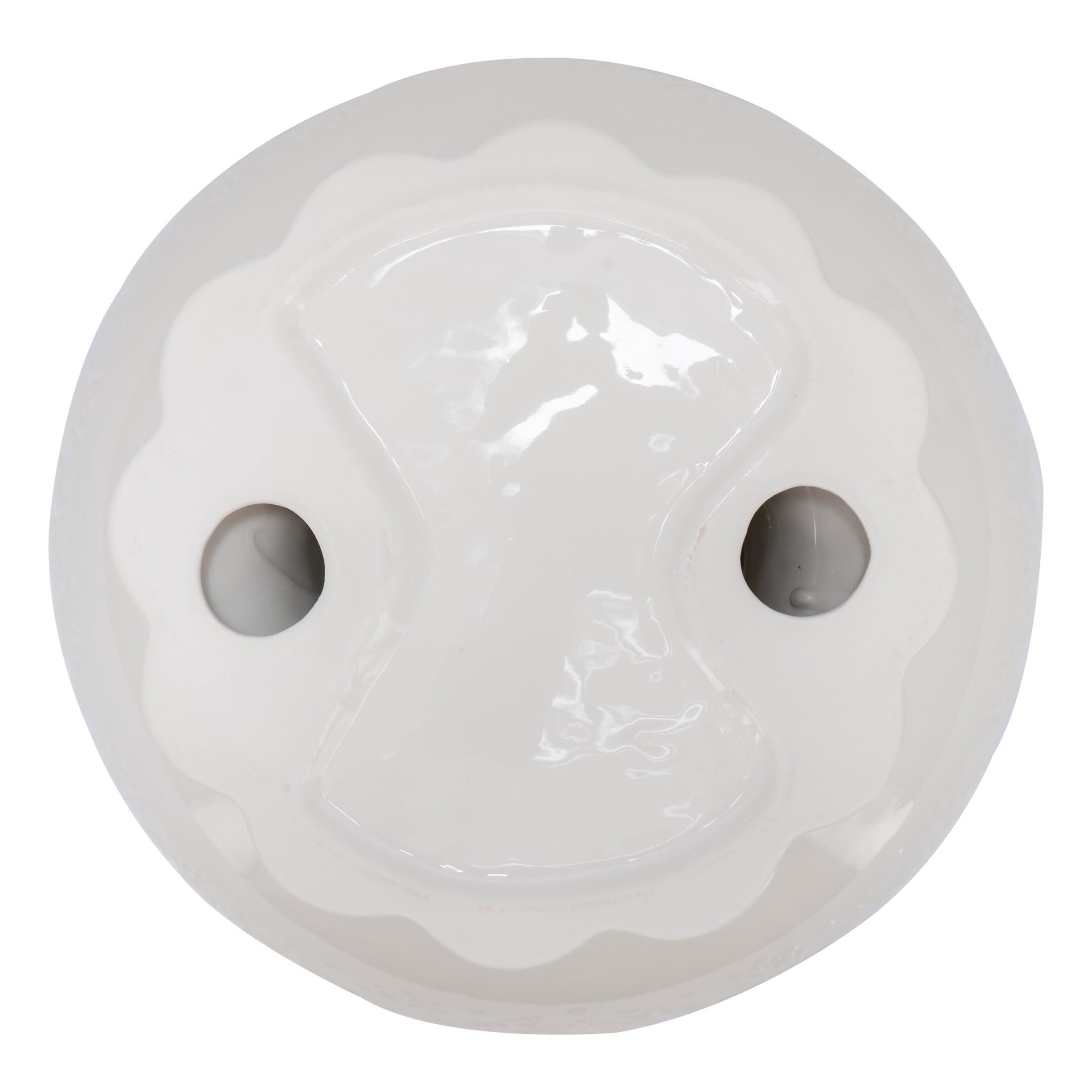 My Texas House Christmas Decorative Footed Bowl, White, 10"