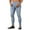 Blue, variant on EGNMCR Jeans for Men, Men's Elastic Waist Loose Fit Denim Pants, Mens Pull On Jeans Mens Skinny Stretch Pants Distressed Ripped Freyed Trousers Men Pants