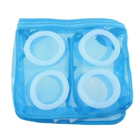 Sipeihong Laundry Wash Shoes Square Bags for Travel Durable Mesh Laundry Wash Shoes Blouse Hosiery Underwear Bra and Baby Clothing Square Shape for Home (Blue)