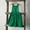 Green, variant on Girls Summer Cotton Linen Dresses Trendy Solid Color Back Button Up Suspender Casual Sundress with Pockets Red 9-10 Years