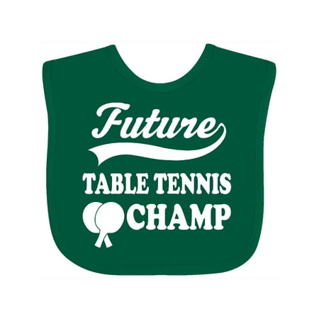 

Inktastic Future Table Tennis Champ Gift Baby Boy or Baby Girl Bib