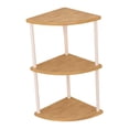 thumbnail image 1 of DOLITY Corner Shelf Corner Display Shelf Durability Frees Standing Easy to Install Storage Rack Multipurpose for Kitchen Office Home 62cm, 1 of 9