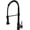 Black, variant on Matte Black Kitchen Faucet Deck Mounted Mixer Tap 360 Degree Rotation Stream Sprayer Nozzle Kitchen Sink Hot Cold Taps