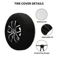 thumbnail image 4 of Balery Kitchen Utensiles Cooking Potstire Cover Waterproof Dust-Proof, Universal Spare Wheel Tire Cover For Trailer, Rv, Suv Truck And Vehicle Camper Accessories-16 Inch, 4 of 9
