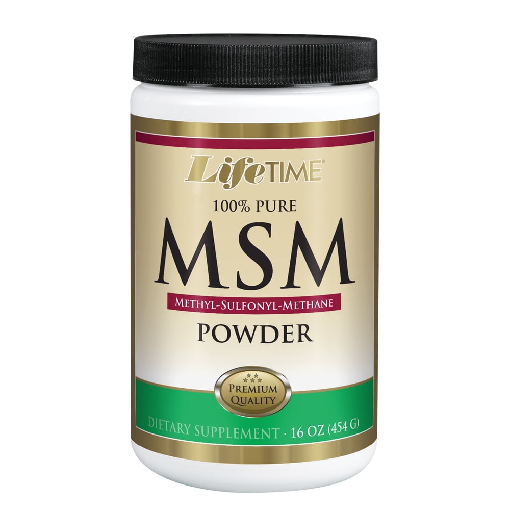 Lifetime 100 Pure MSM (Methylsulfonylmethane) Powder Supports