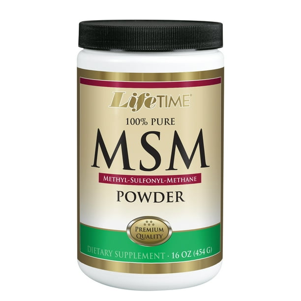 Lifetime 100 Pure MSM (Methylsulfonylmethane) Powder Supports