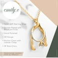 thumbnail image 3 of Emily C Original Patented s925 Gold Ring Holder Necklace,Sterling Silver Necklace Ring Holder,Women & Men Wedding Ring Holder Necklace,Women & Men Engagement Ring Necklace Holder, st, Cubic Zirconia, 3 of 8