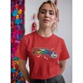 thumbnail image 2 of Friendship Day Colorful Text Shaped T-Shirt Women -Image by Shutterstock, Female Large, 2 of 4