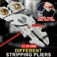 thumbnail image 3 of 21 In 1 Multifunctional Wire Stripper Crimper Cutter Pliers Electrician Special Wire Stripping Tool Multipurpose Wire Stripper For Electrical Cutting, 3 of 7