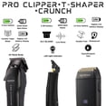 thumbnail image 2 of SUPREME TRIMMER - Kit de corte de pelo para peluquería, recortadora de pelo y afeitadora profesional para hombre, cortadora de barba para hombre, STC5030, ST5220 y STF602 (negro plano), 2 of 5