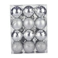 thumbnail image 1 of 24 Uds bolas de Navidad adornos navideños decoración del hogar decoraciones navideñas Adornos de de Navidad para año Nuevo hogar de Acción de Plata, 1 of 8