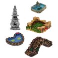 thumbnail image 3 of Shisuyan Landscape Accessory Resin Mountain Shaped Pond Assorted Color 5Pcs 2.5X0.9In, 3 of 9