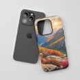 thumbnail image 3 of Autumn Mountain Landscape For All iPhone Series Protective Phone Case Scenic Nature Theme Vibrant Multi-color, 3 of 7