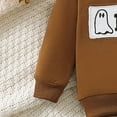 thumbnail image 6 of REgarm Halloween Outfits for Toddler Baby Boys Girls Letter Print Long Sleeve Sweatshirt Top Jogger Pants Cute Fall Winter Clothes Set,2-3 Years, 6 of 7