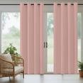 thumbnail image 5 of Outdoor Curtains for Patio Waterproof, Pink Pure Color Outdoor Privacy Panels Grommet, Aesthetics Contemporary Luxury Blackout Outside Curtains for Porch/Cabana/Pergola/Gazebo 54"x108", 2 Panels, 5 of 8