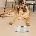thumbnail image 5 of 2 Pack Stainless Steel Dog Bowls, Anti-Skid Metal Dog Bowls With Rubber Base, Food Water Basic Bowls Silicone Pet Bowl - 18Cm, 5 of 5