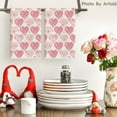 thumbnail image 2 of Golden Pink Love Valentine''s Day Kitchen Towels Dish Towels, 18x26 Inch Anniversary Wedding Farmhouse Decoration Hand Towels Set of 2, 2 of 6
