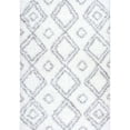 thumbnail image 1 of Nuloom 7'10" x 10' Iola Easy Shag Tapis en Blanc, 1 of 3