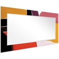 thumbnail image 5 of Empire Art Direct Finale Rectangular Beveled Mirror on Free Floating Printed Tempered Art Glass - Clear - 54" x 28", 5 of 5