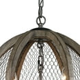 thumbnail image 4 of 140-007-Elk Home-Renaissance Invention - Transitional Style w/ Luxe/Glam inspirations - Wire and Wood 3 Light Small Chandelier - 21 Inches tall 18, 4 of 5