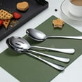 thumbnail image 4 of ReaNea Serving Spoons 4 Pieces, 2 Serving Spoon 2 Slotted Spoons, Stainless Steel Serving Utensils Set, 4 of 8