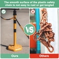 thumbnail image 4 of Uxcell Plastic Barriers Chain, 10Ft Length Gray Plastic Waterproof Safety Chain Link with S-Shaped Buckle Caution Barriers Link, 4 of 7