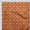 thumbnail image 3 of oneOone Cotton Jersey Orange Fabric Batik Sewing Craft Projects Fabric Printeds By Yards 58 Inches Wide, 3 of 4