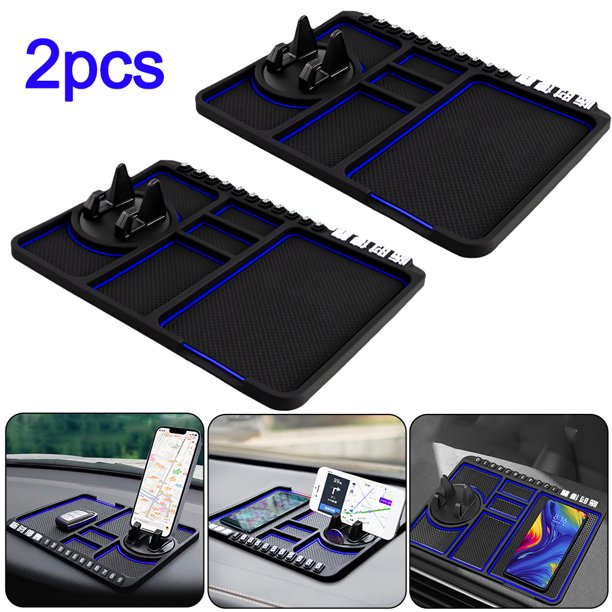 Alfombrilla Antideslizante Multifuncional para Asiento Coche para Coche (azul)