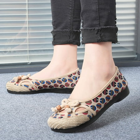 

Alueeu Women s sandals Ladies Shoes Ethnic Style Comfortable Casual Cloth Shoes Breathable Hollow Soft Sole Single Shoes Casual Shoes