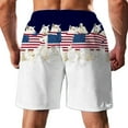 thumbnail image 4 of Ginsiom Mens Swim Trunks American Flag Quick Dry Board Shorts Swimwear Beach Shorts, 4 of 6