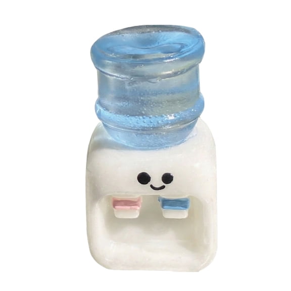 Kawaii Mini Water Dispenser for Desk, Cute Desktop Drinking Fountain Toy with 2.9" Small Water Jug, Stress Relief Fidget Toy & Miniature Office Decor for Gifts