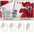 thumbnail image 5 of Swag Valance Curtains for Windows, Red Spring Floral Light Filtering Kitchen Curtains with Rod Pocket, Summer Flowers Botanical Decorative Window Treatment Valances for Living Room, 36x45 - 2 PCS, 5 of 9