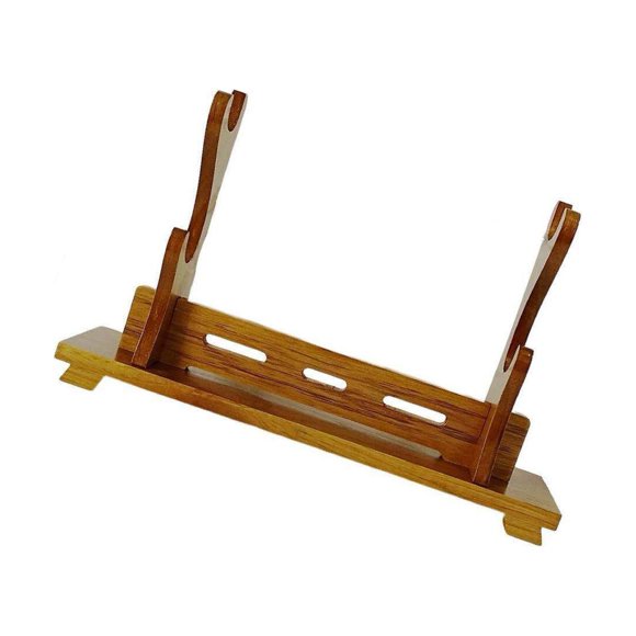 Présentoir d'Épée de Samouraï Support de Katana en Bois 2 Niveaux de Support de Katana