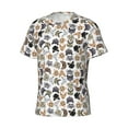 thumbnail image 5 of Vsdgher Cute Cats Print Men's Dry Fit Mesh Athletic Shirts Moisture Wicking Tennis T-Shirt Tops, 5 of 9